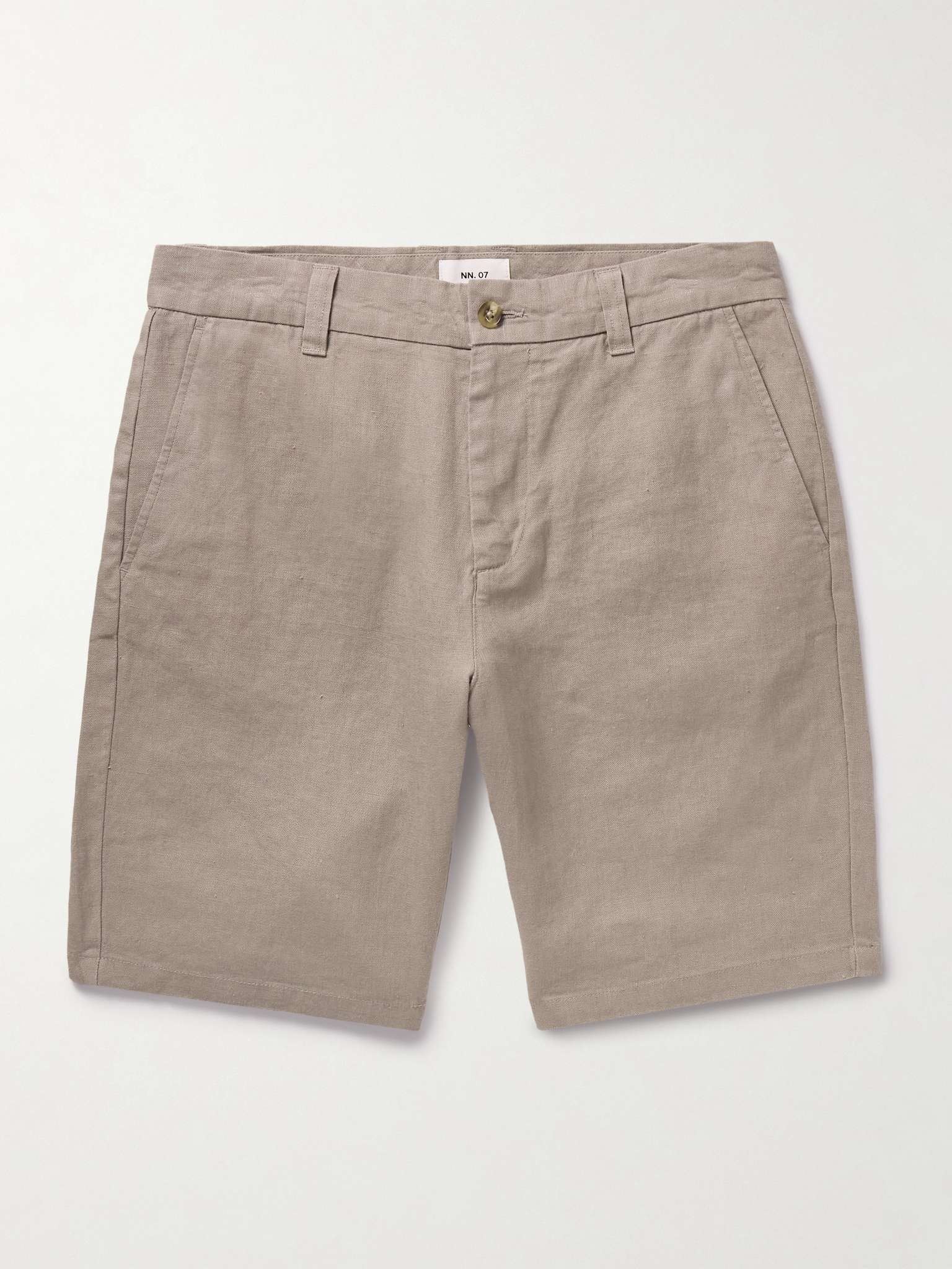 Crown 1454 Straight-Leg Linen Shorts - 1