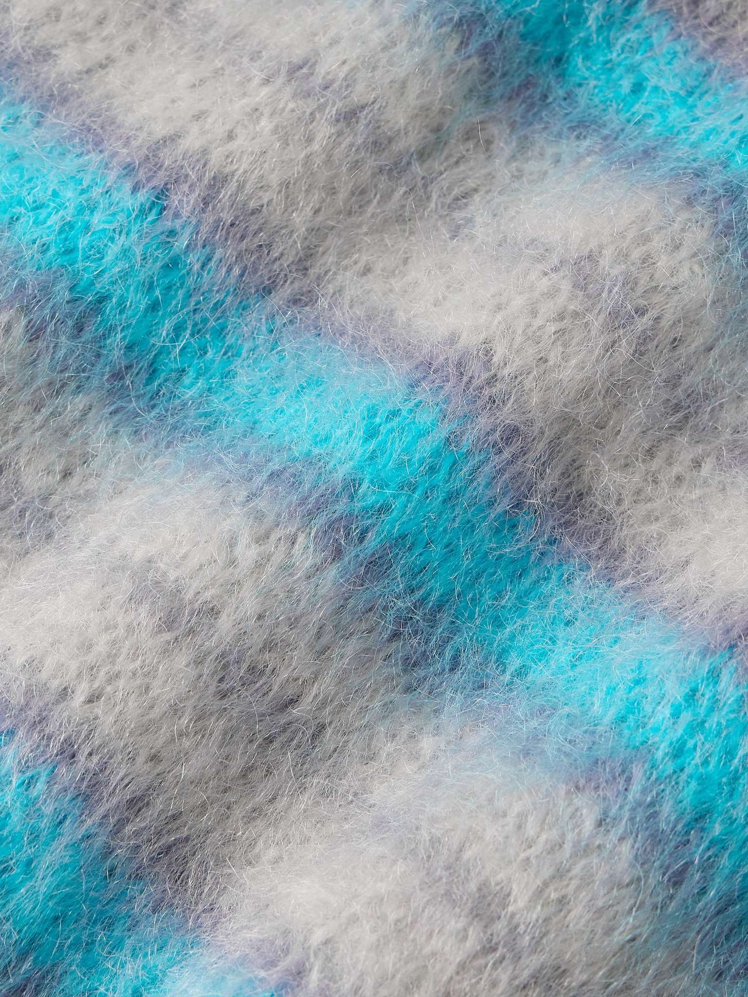 Striped Mohair-Blend Sweater - 4