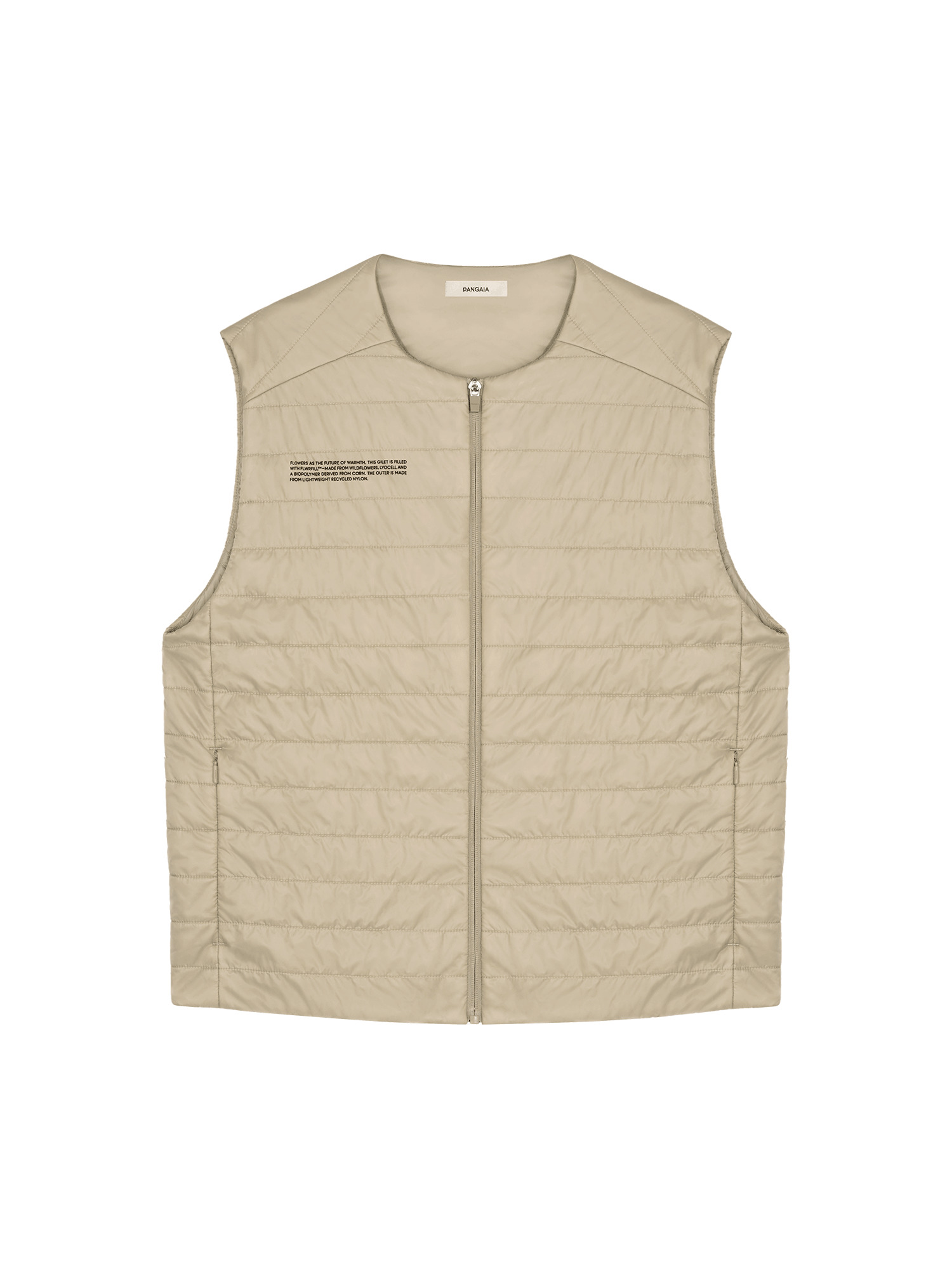 Womens Flower-Warmth Lite Gilet - Wheat Beige - 2