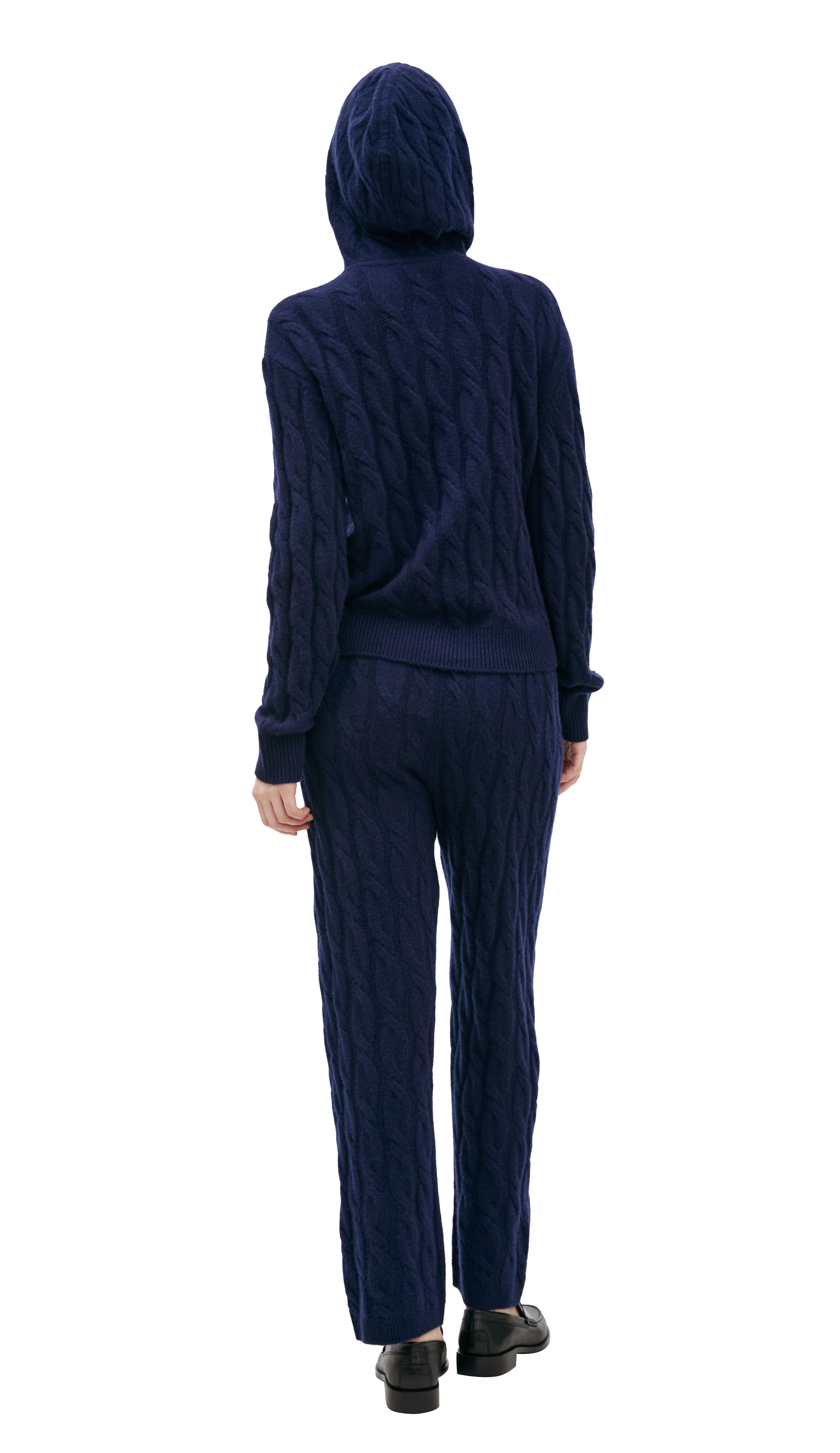 COARSE-KNIT CASHMERE HOODIE - 3