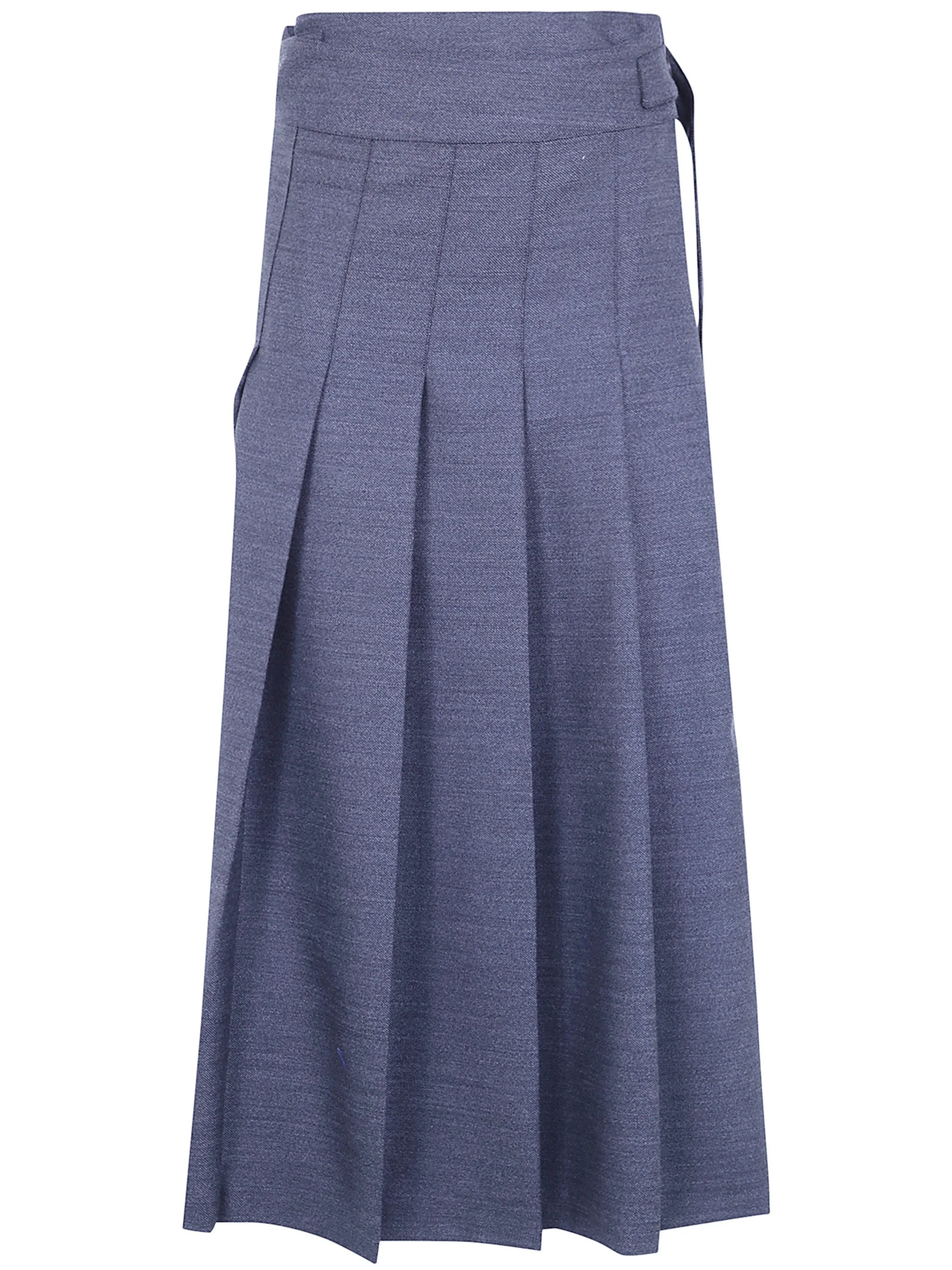 Skirt Pleated Wrap "Dark Grey Melange" - 1