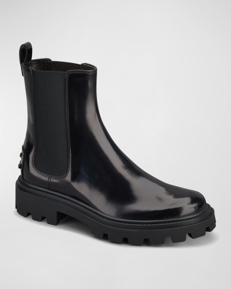 Tod's Leather Chelsea Ankle Booties outlook