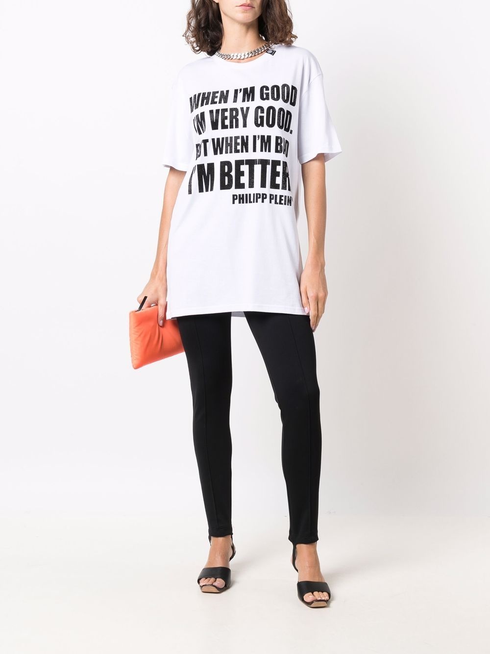 crystal slogan-print T-shirt - 3