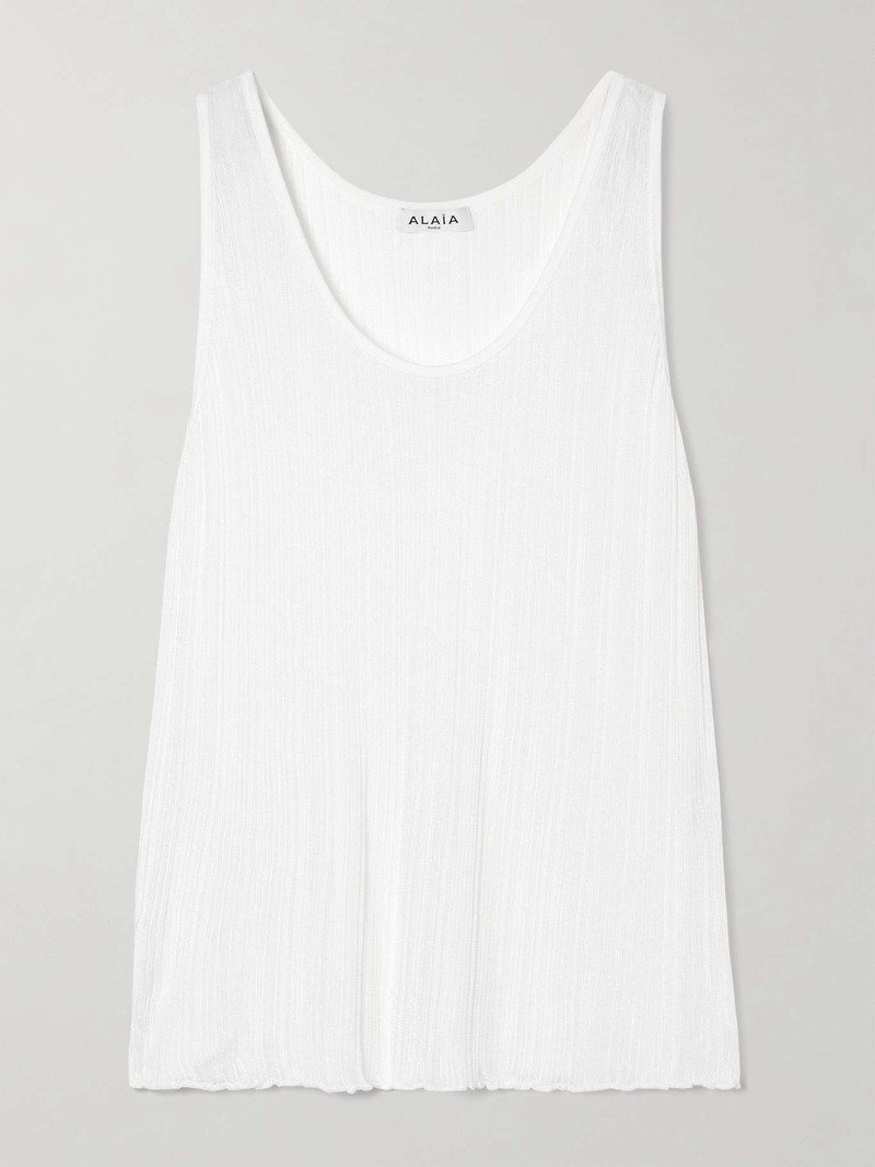 Pointelle-knit tank 1