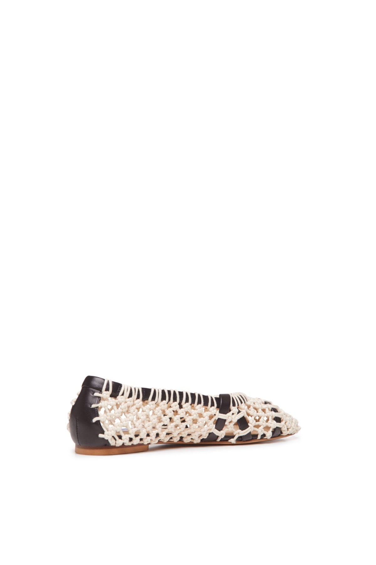 Armar Ballerina Shoe in Cream Crochet - 3