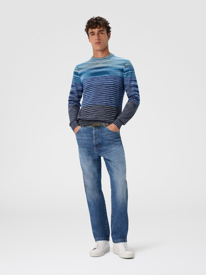 Missoni Crew neck sweater in pure flame wool outlook