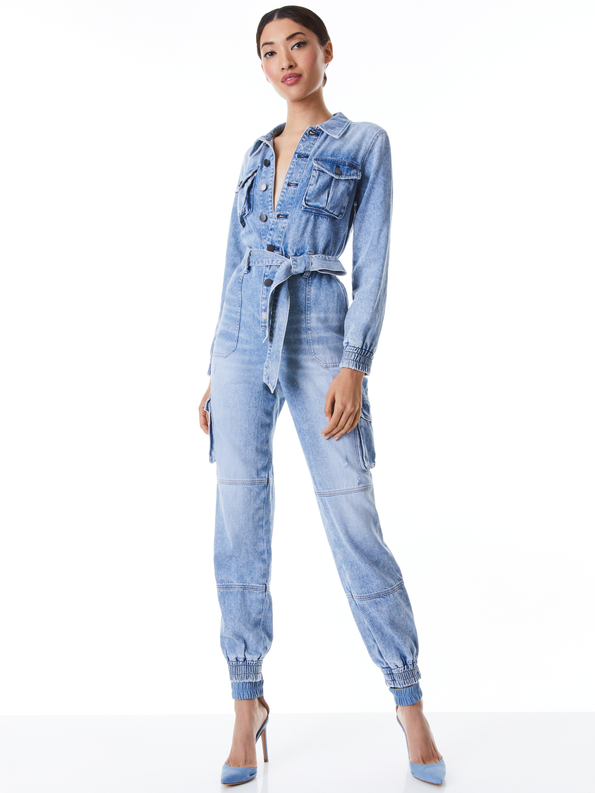 ETHA CHAMBRAY JUMPSUIT - 2