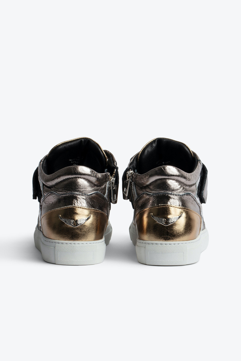 ZV1747 Mid Flash Vintage Metal Mix Sneakers 4