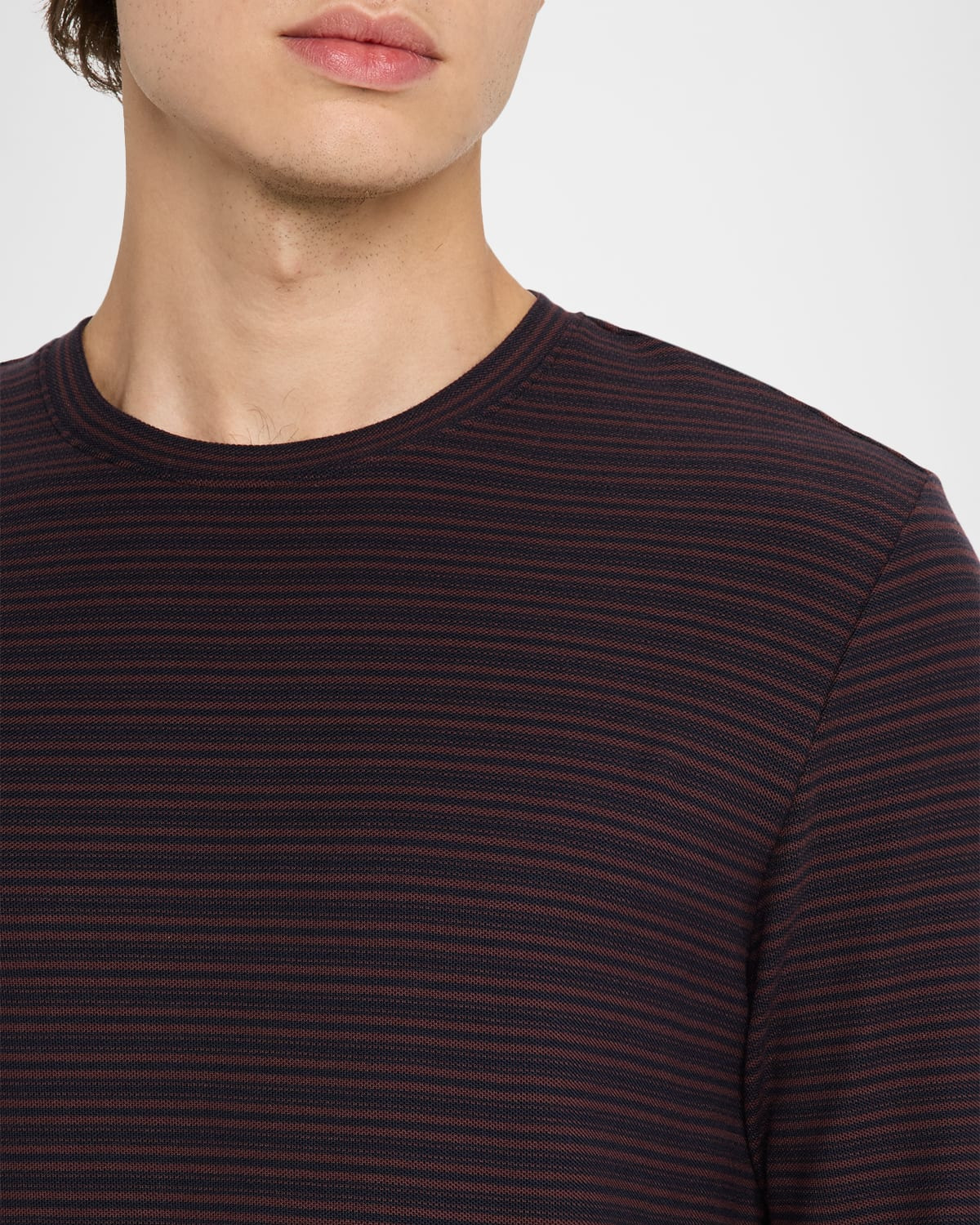 Men's Stripe Pima Long-Sleeve Tee - 5