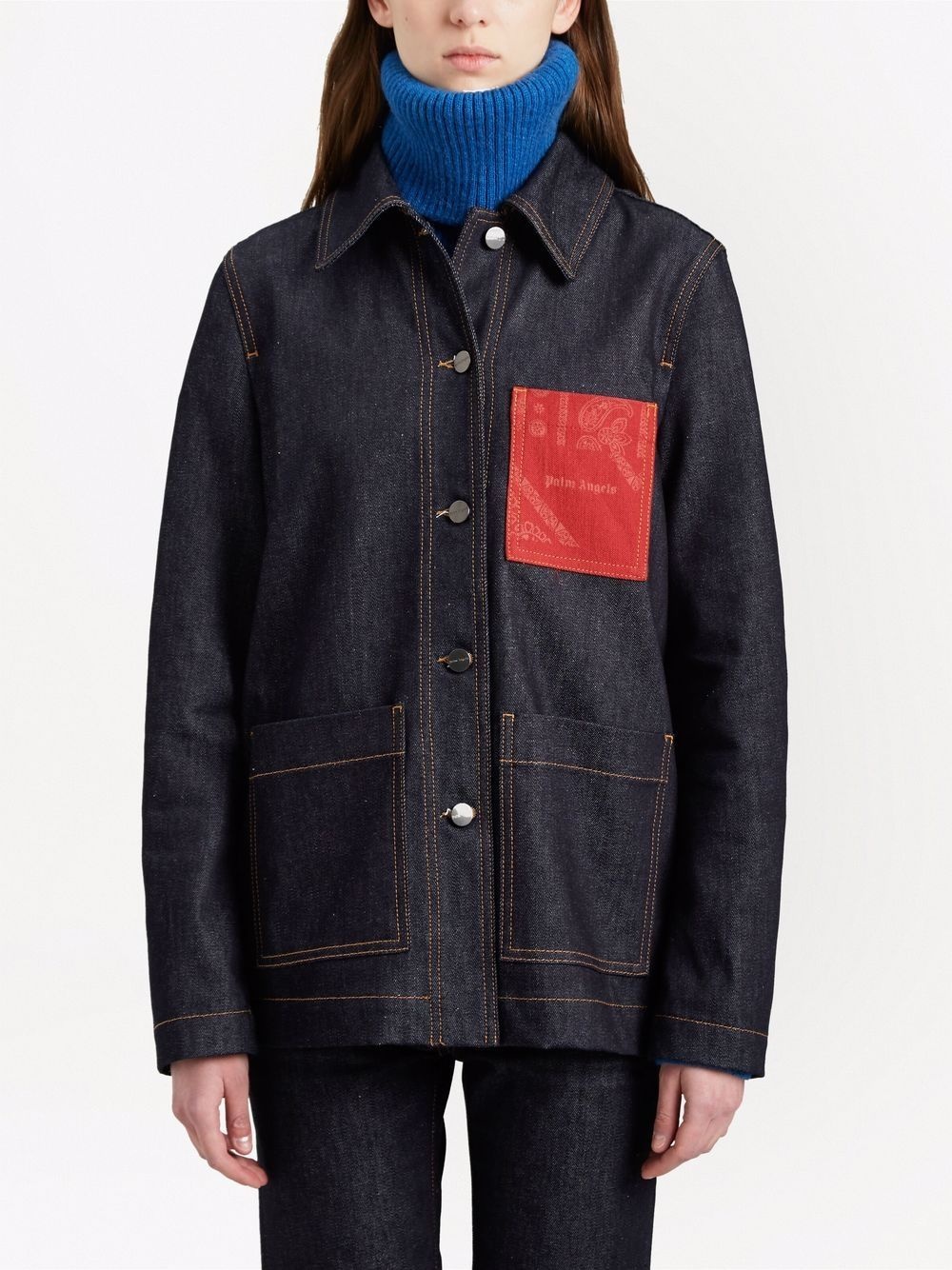 Bandana Pocket workwear denim jacket - 3