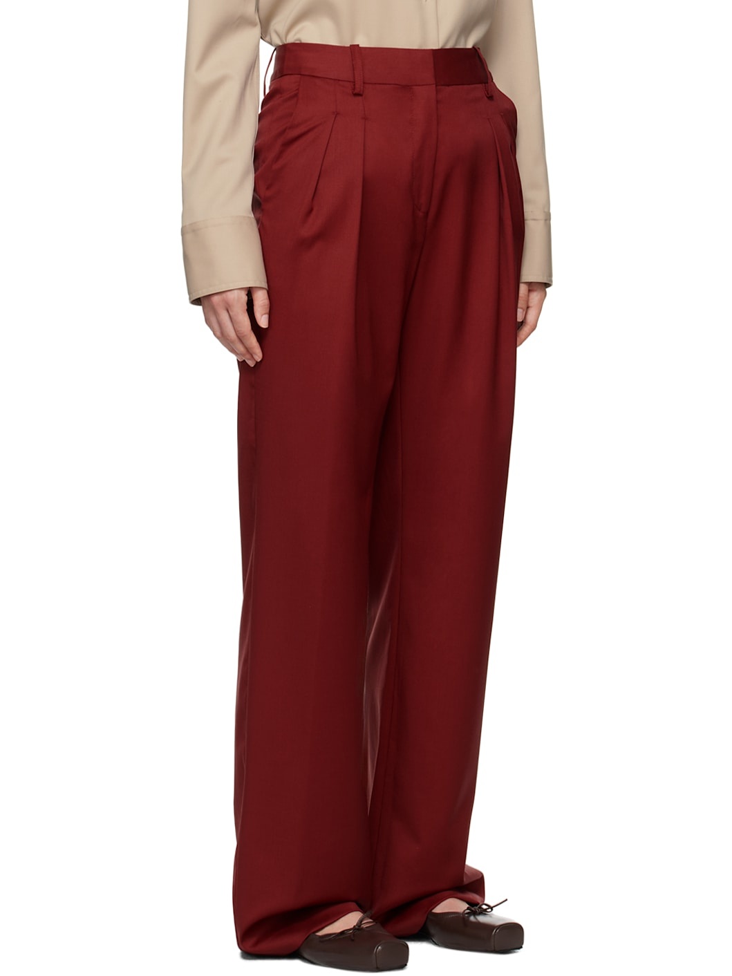 Burgundy Sbiru Trousers - 2