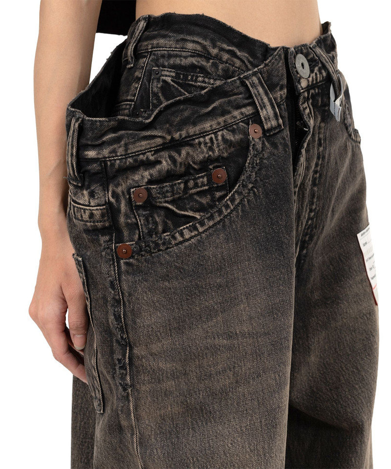 Huge Layered Denim Pants 9