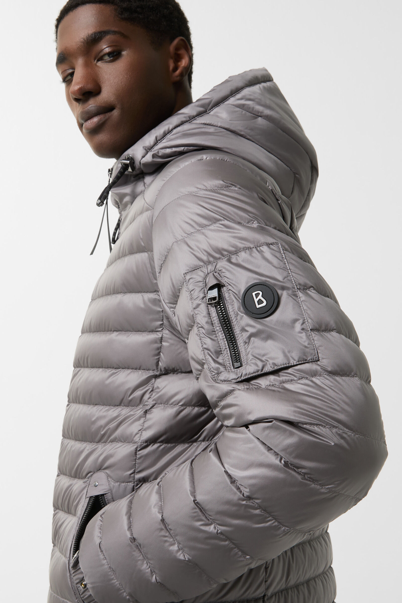 Loke lightweight down jacket in Gray - 5