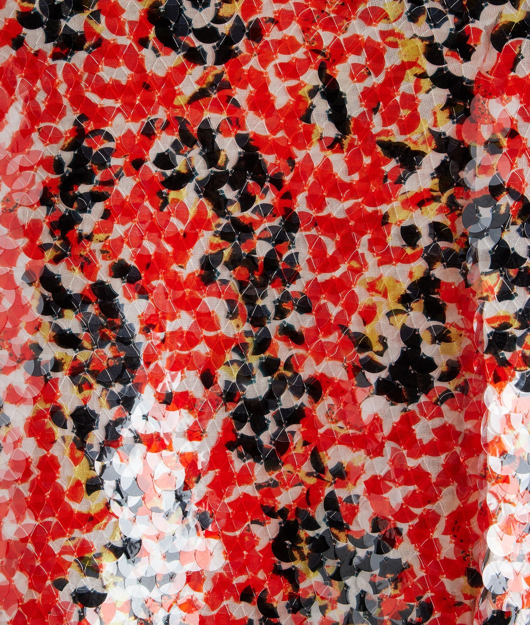 Printed Sequins Cotton Dress - 2