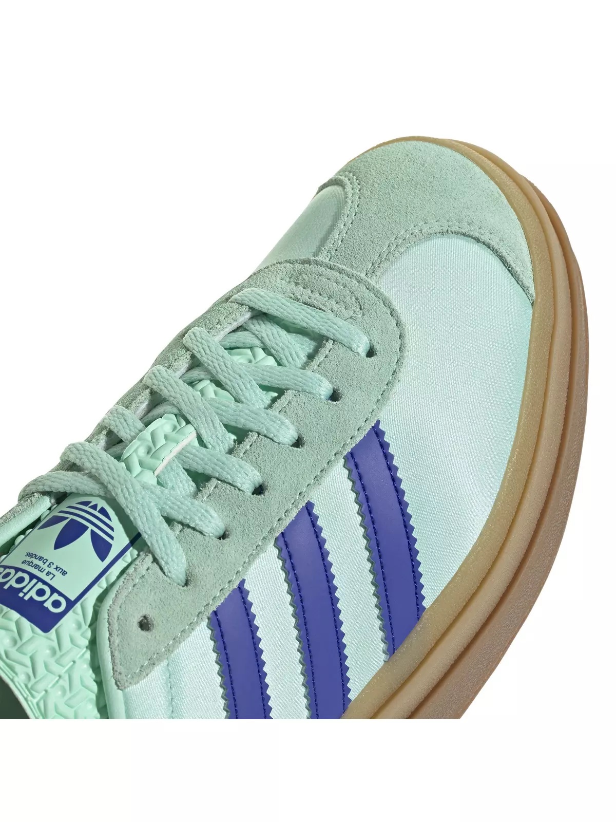 Originals Gazelle Bold "Clear Mint/Lucid Blue/Gold Metallic" Women's Shoe - 4