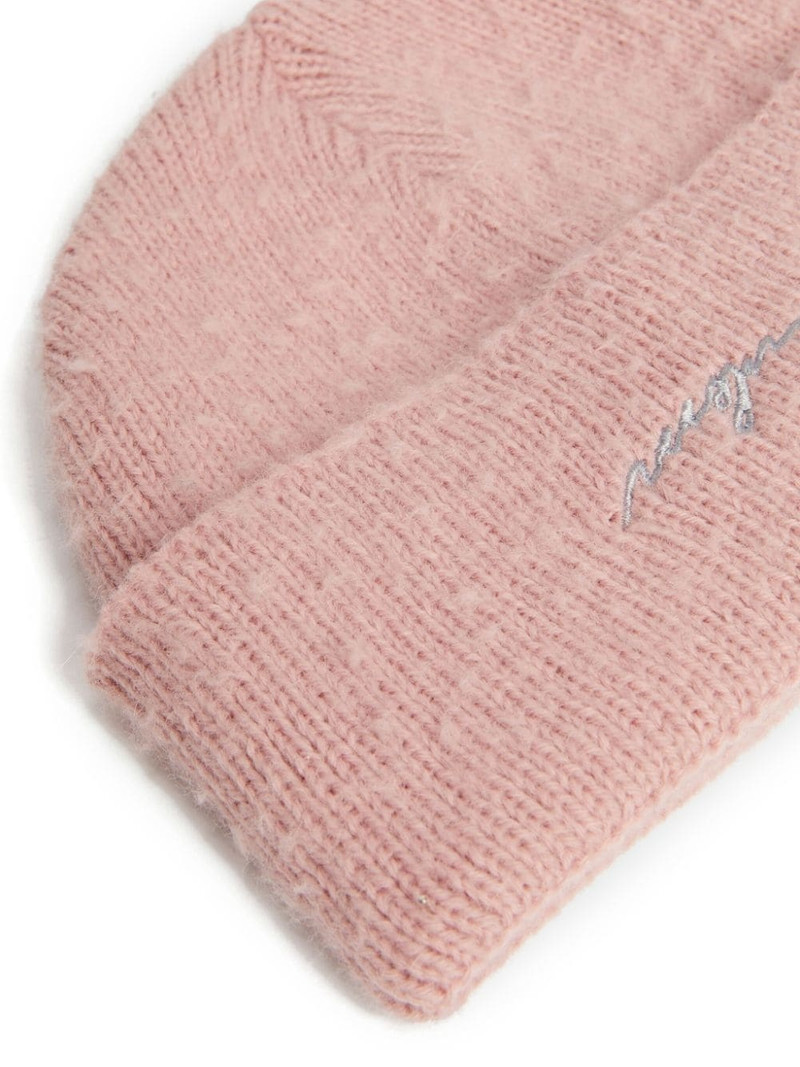 MSGM logo-embroidered cotton beanie outlook