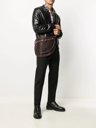 Guidi curved messenger bag outlook