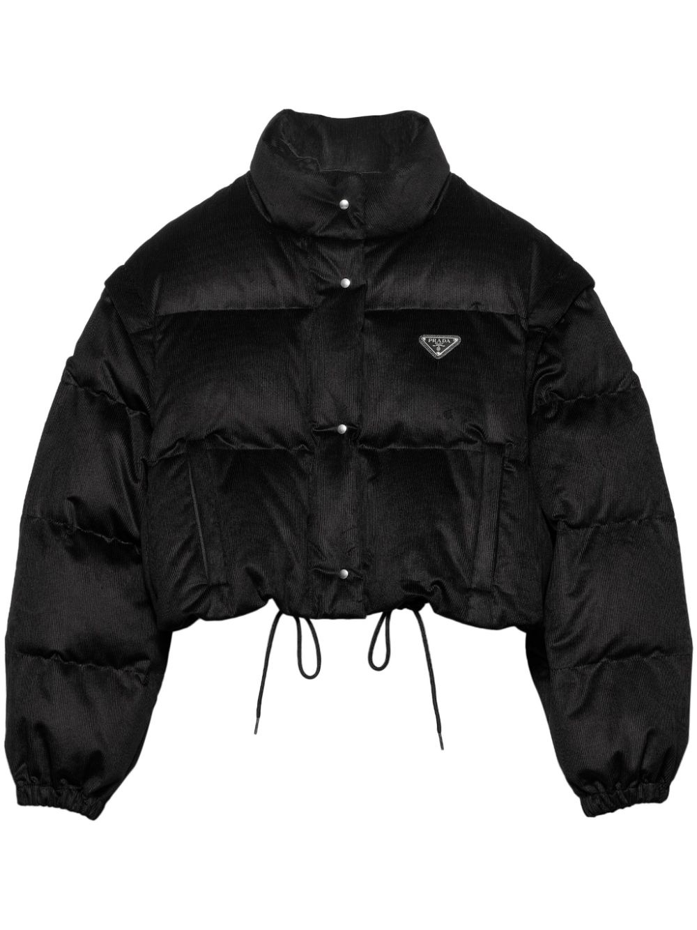 convertible cropped puffer jacket - 1