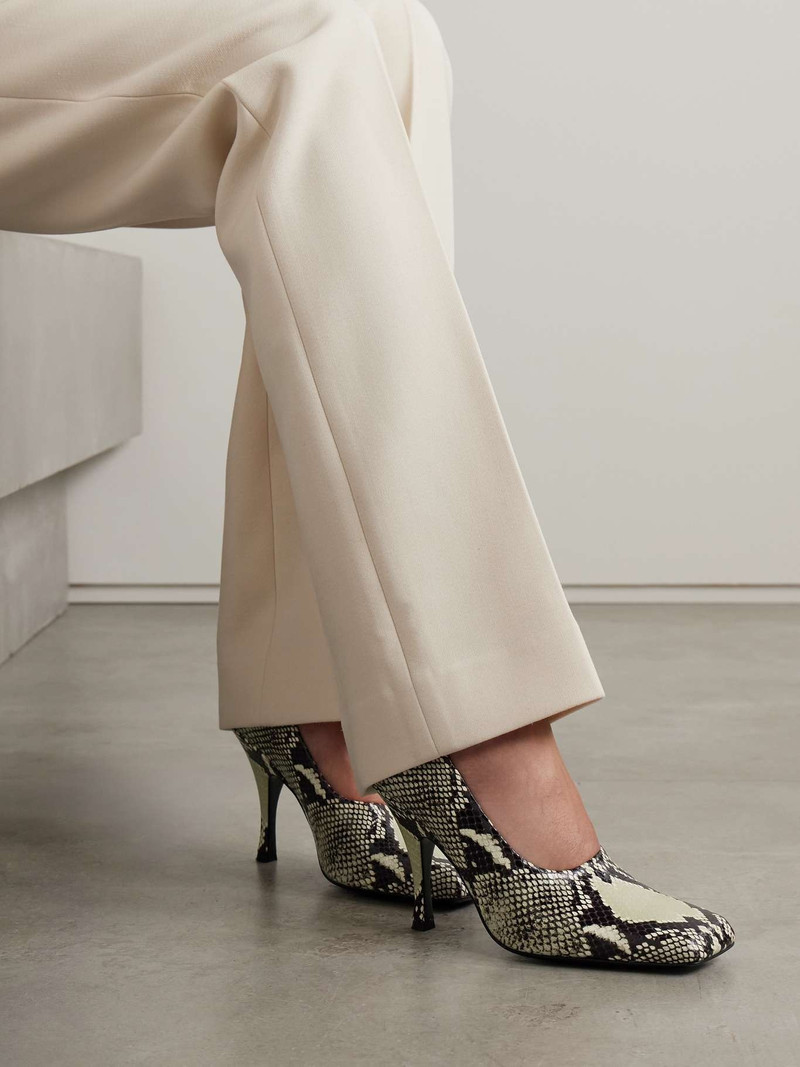 KHAITE Eva snake-effect leather pumps Snake print outlook
