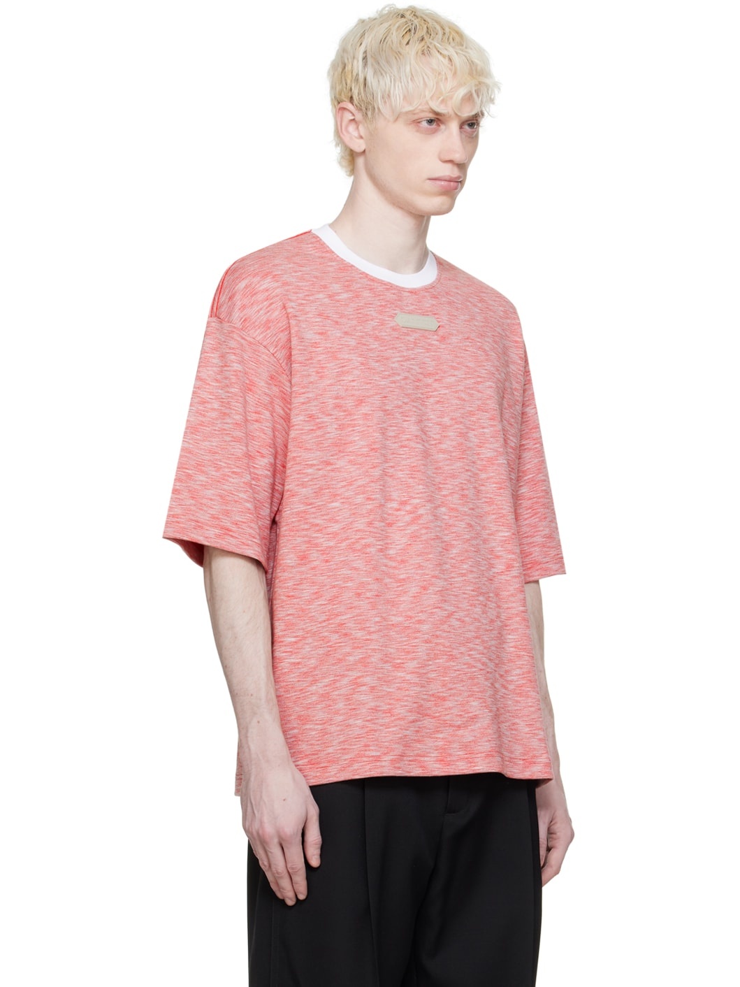 Red Heathered-Effect T-Shirt - 2