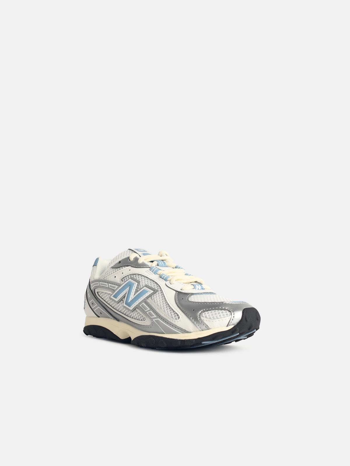 '204' WHITE FABRIC BLEND SNEAKERS - 2