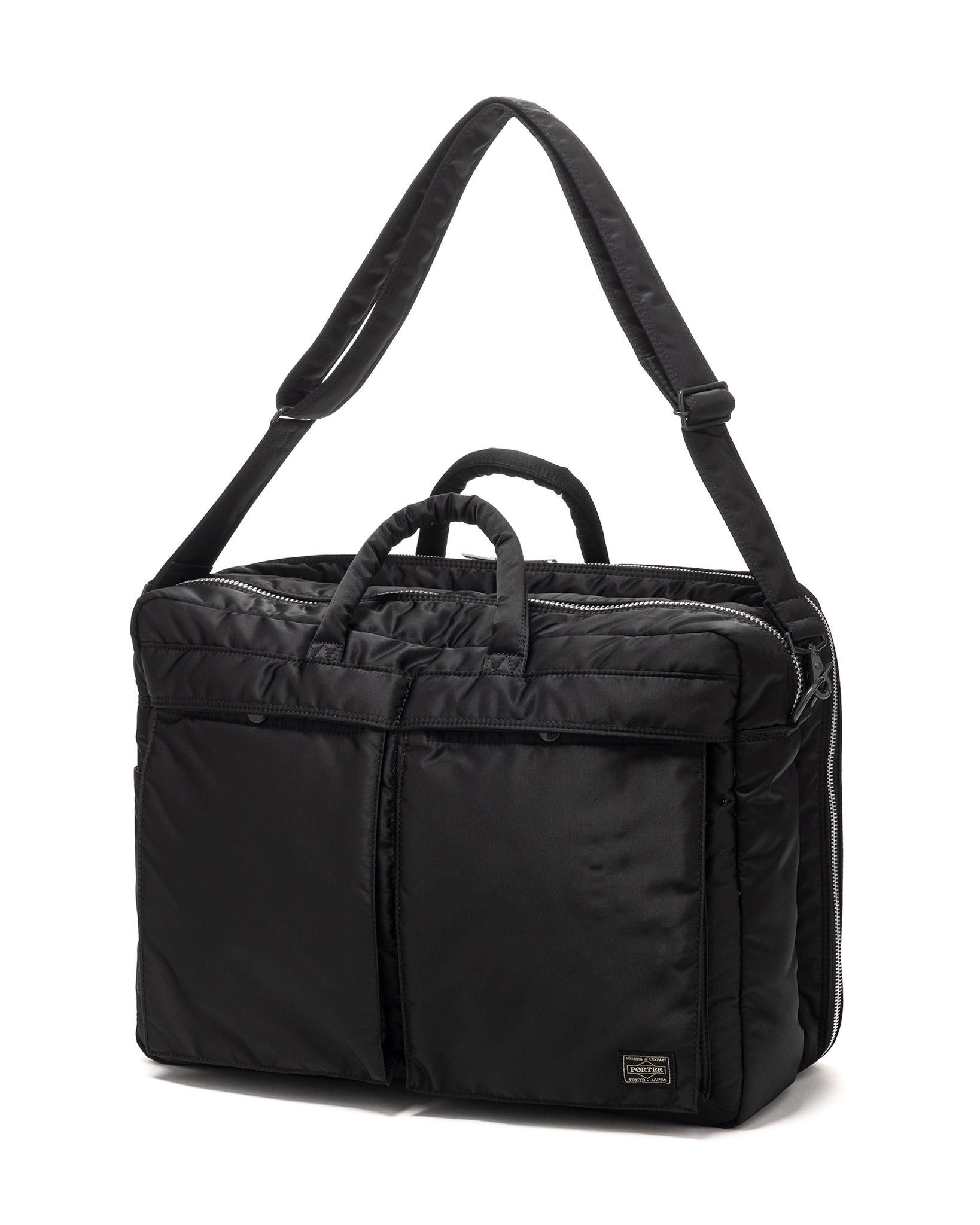 PORTER＿TANKER 2WAY OVERNIGHT BRIEFCASE PORTER Tanker 2Way Overnight Briefcase Black | havenshop
