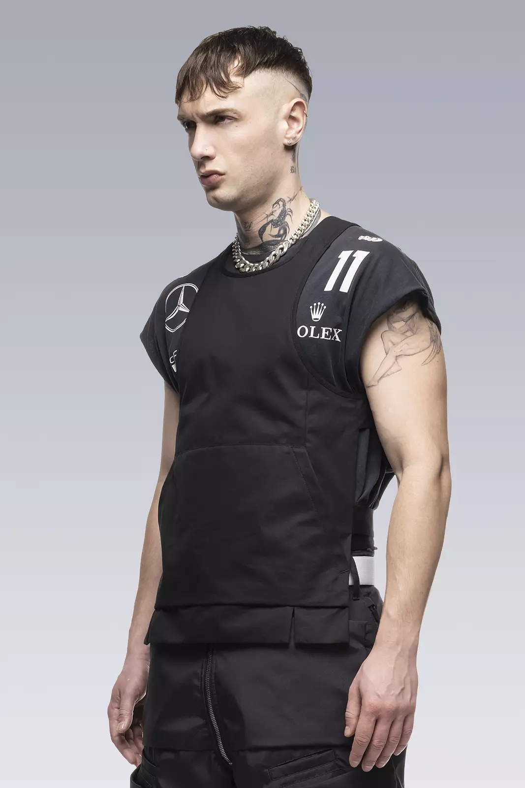 V5S-S HD Cotton Reversible Vest Black - 6