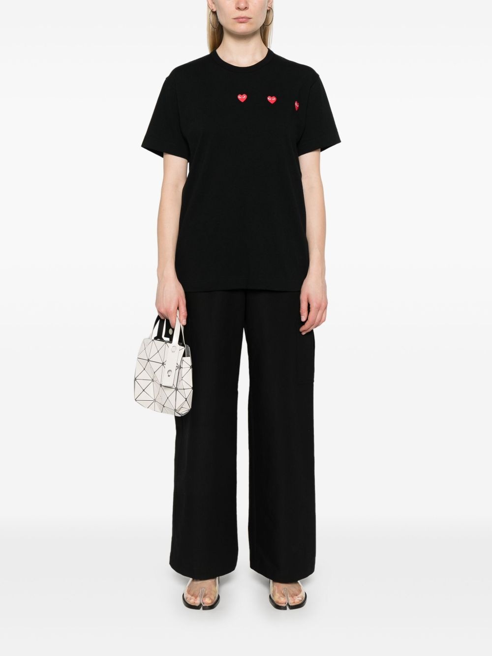 heart-print cotton T-shirt - 3