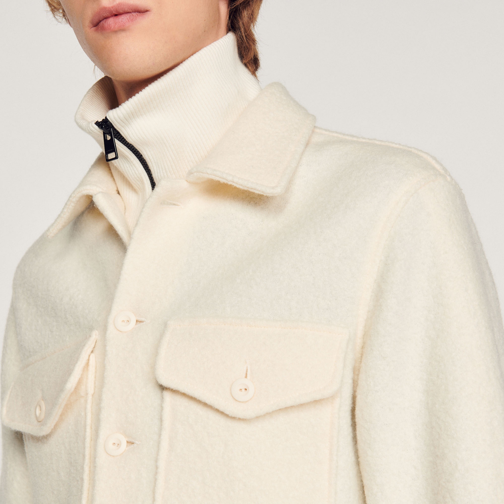 Boiled wool overshirt - 4