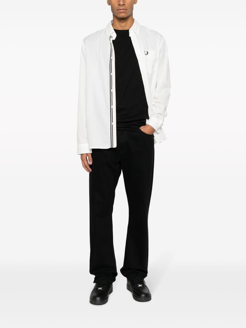 Fred Perry logo-embroidered cotton shirt outlook