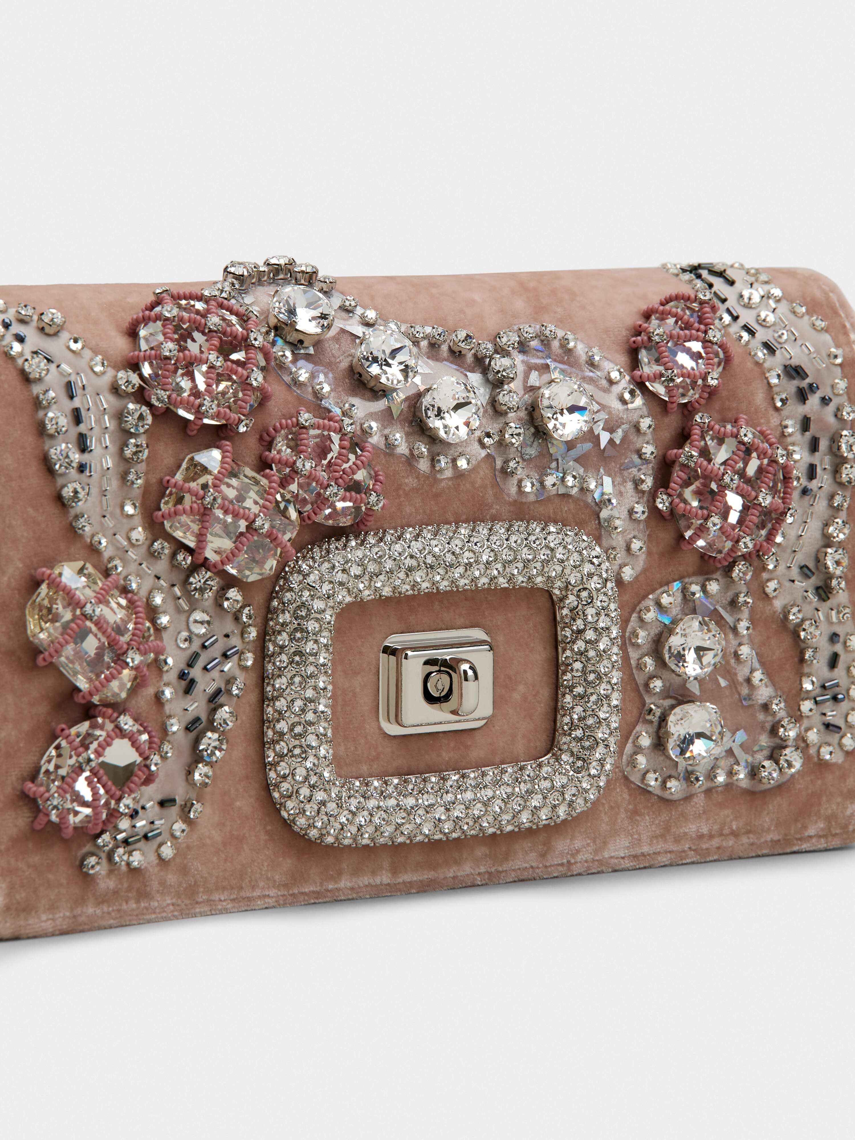 Viv' Choc Shine Camouflage Mini Bag in Velvet - 6
