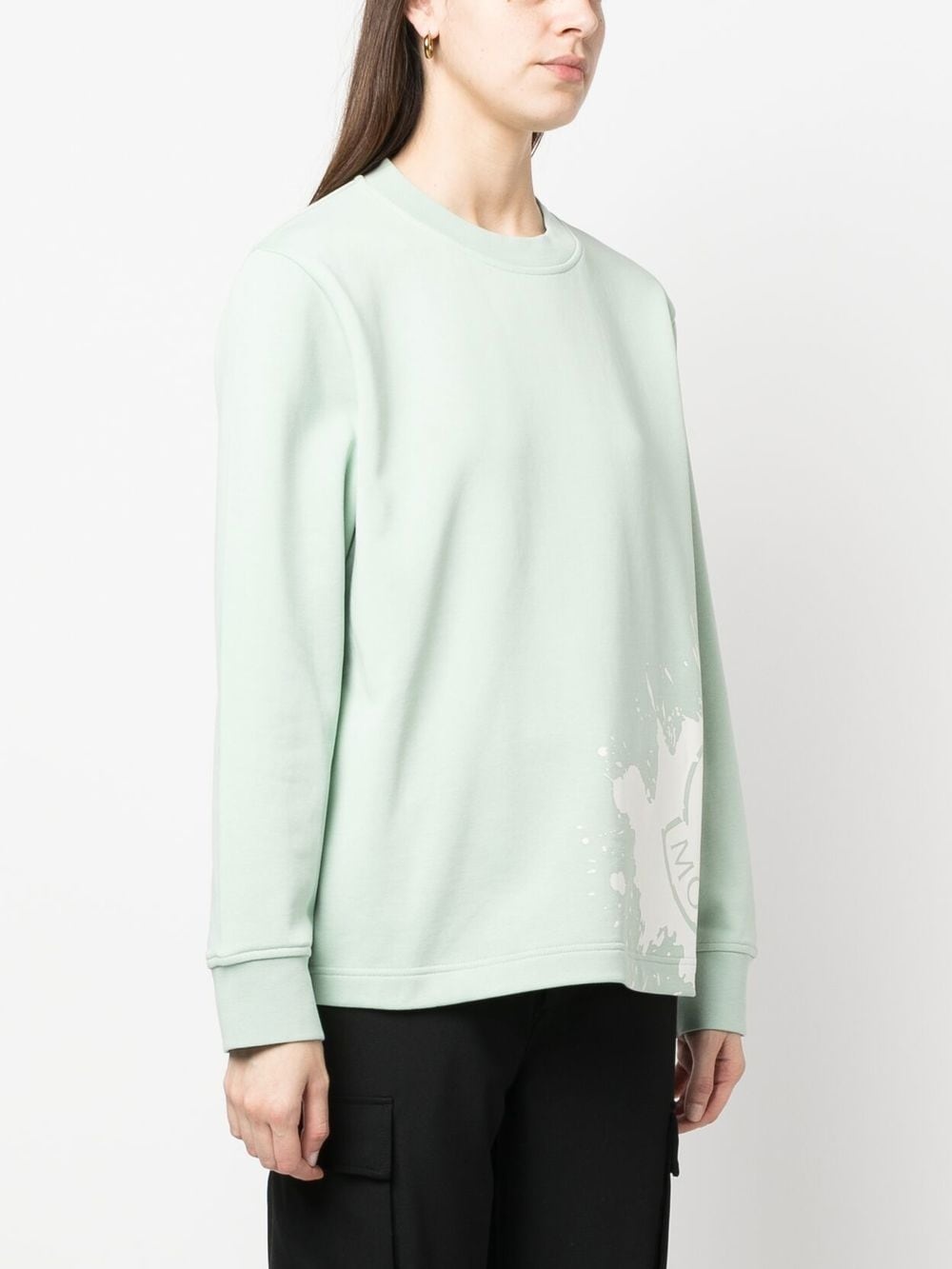 logo-print knitted sweatshirt - 3