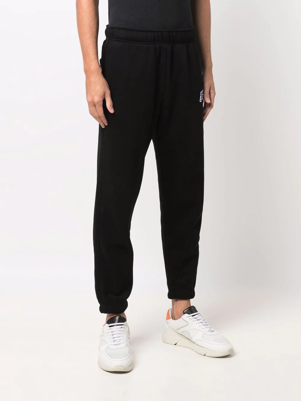 logo patch sweatpants - 3