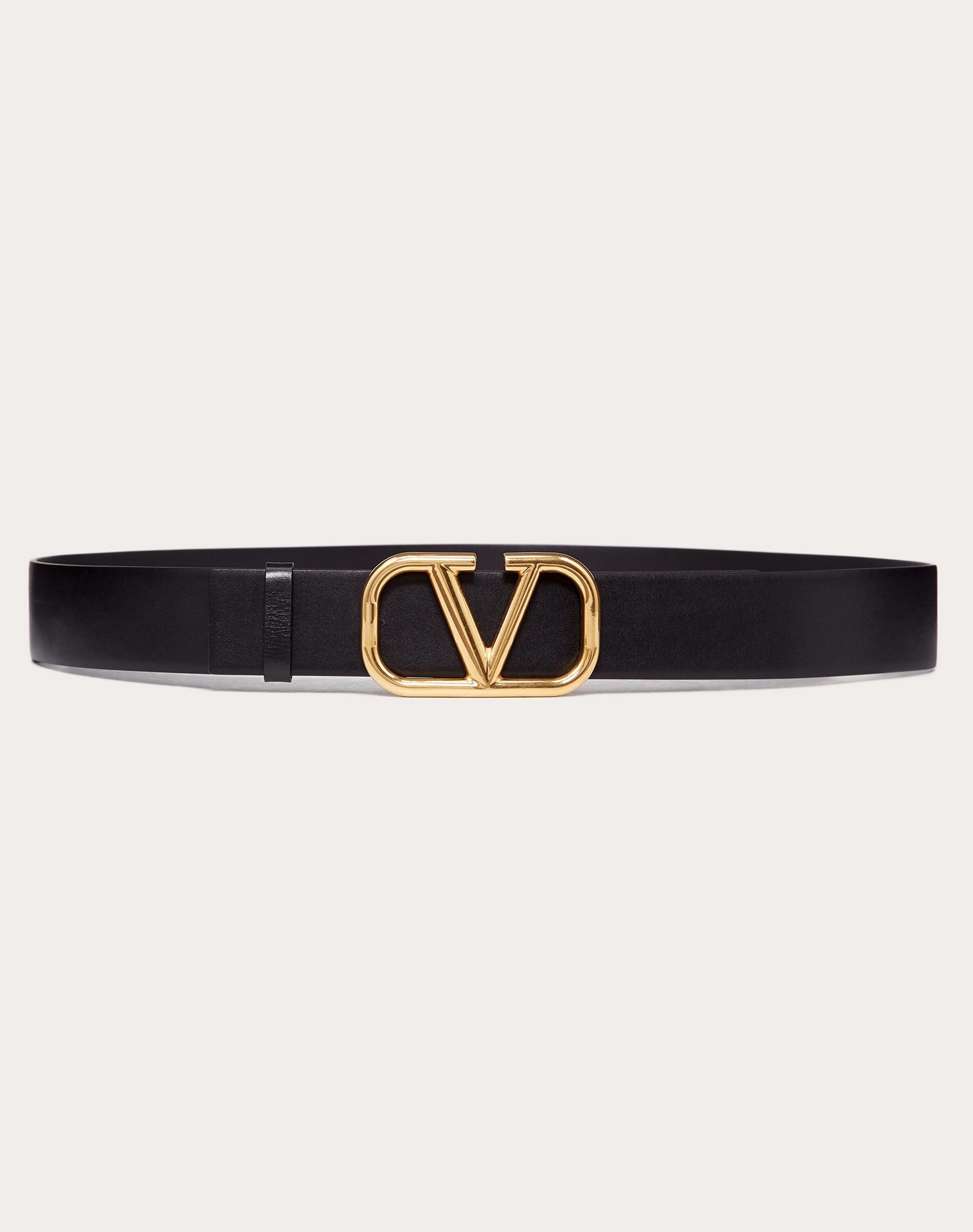 Reversible Vlogo Signature Belt In Grainy Calfskin 30 Mm by