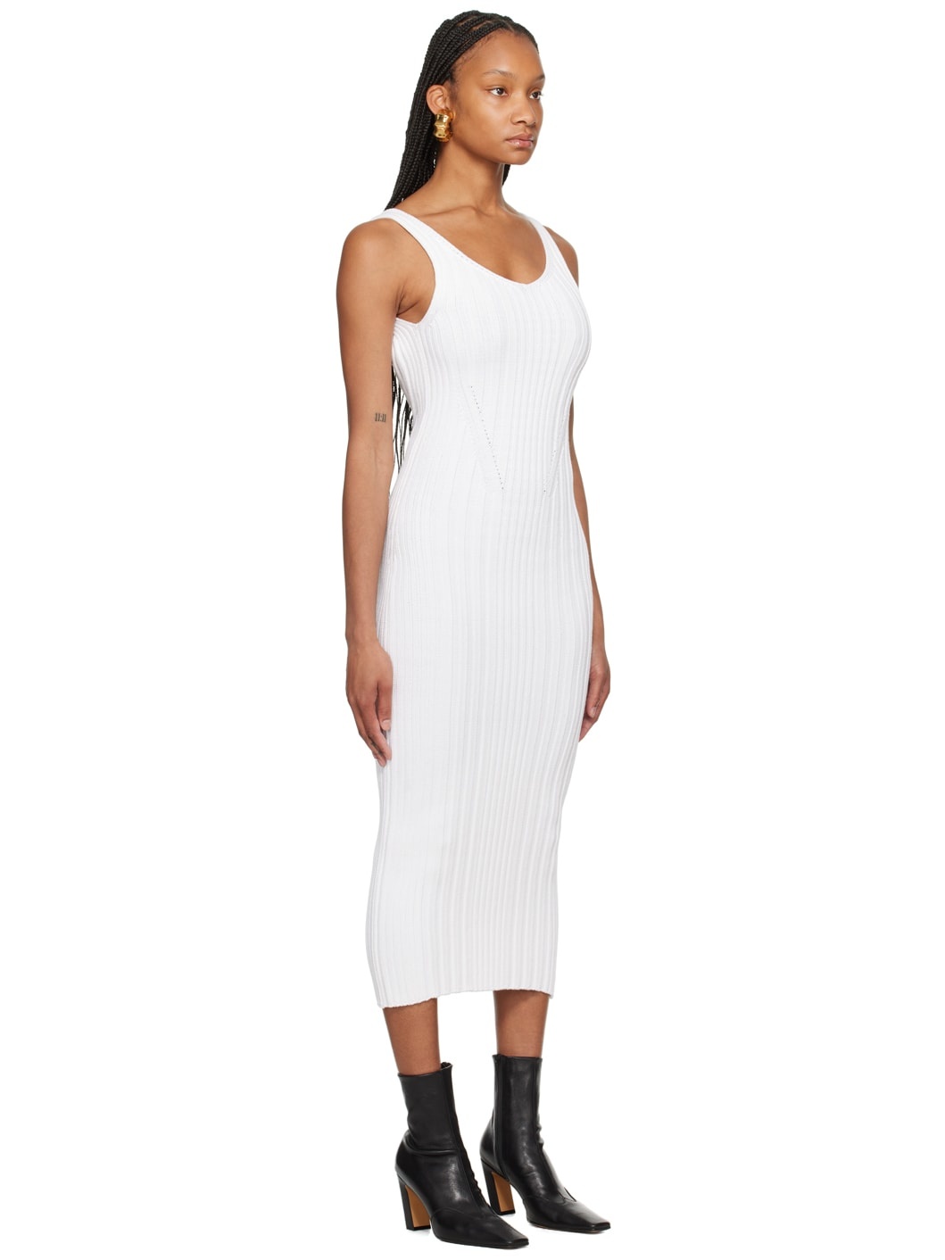 White 'The Ottilie' Midi Dress - 2