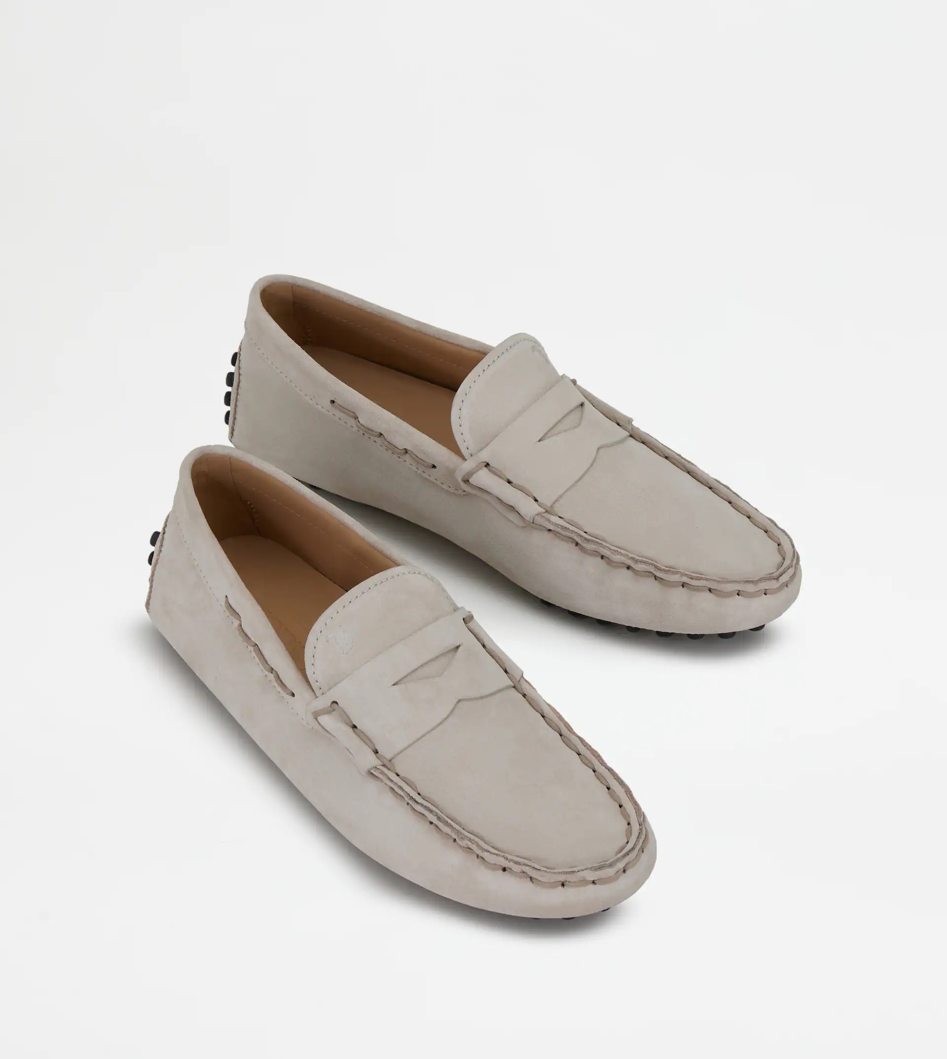 GOMMINO DRIVING SHOES IN SUEDE - BEIGE - 3