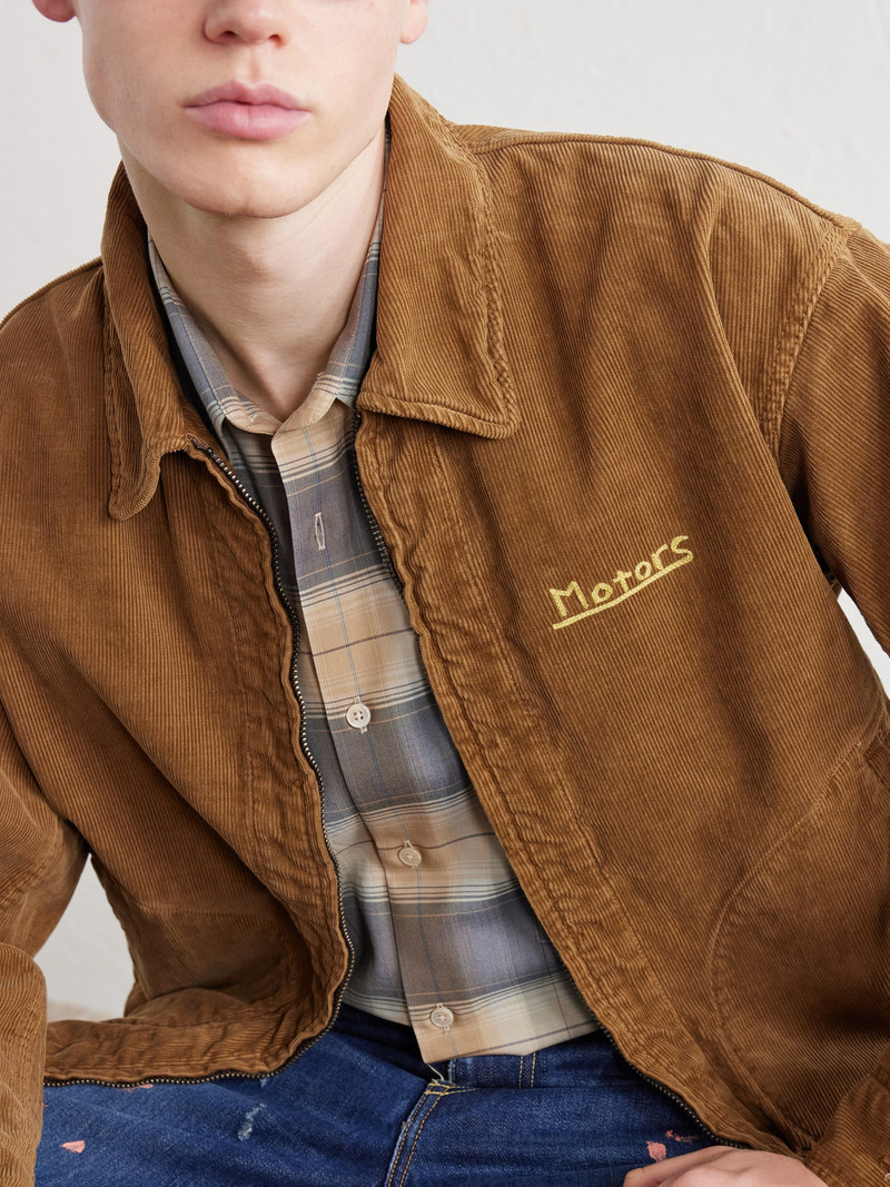 Somer Swingtop Embroidered Distressed Cotton-Corduroy Jacket 5