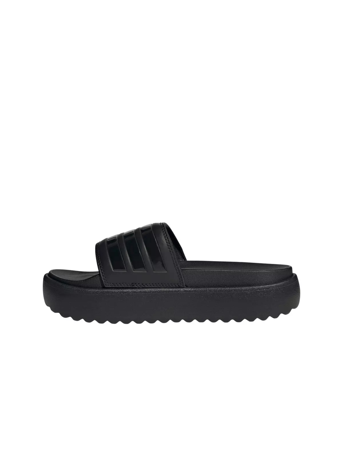 Adilette Platform "Core Black/Core Black/Core Black" Women's Slide - 2