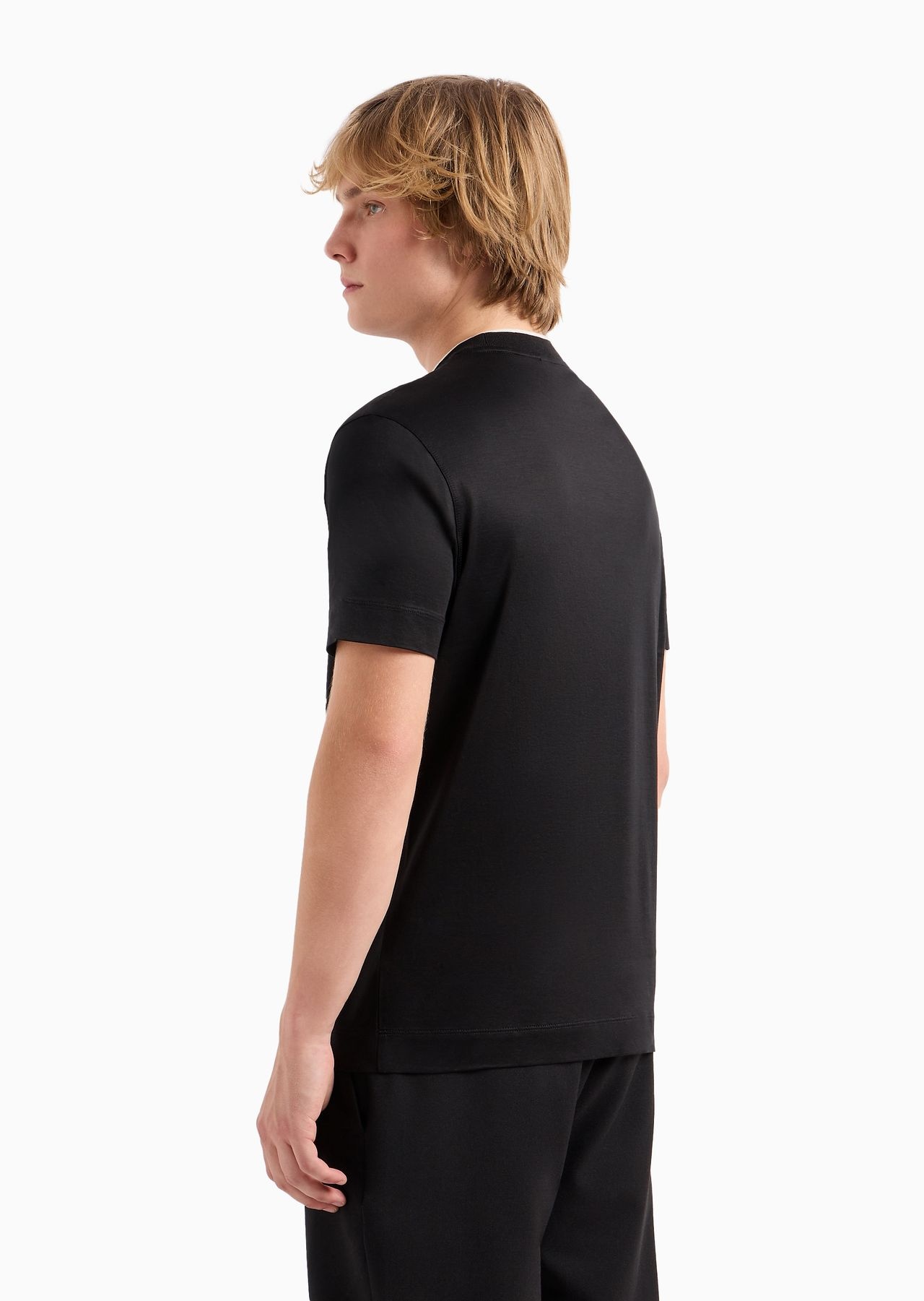 Lyocell-blend jersey T-shirt with ASV logo raised embroidery - 4