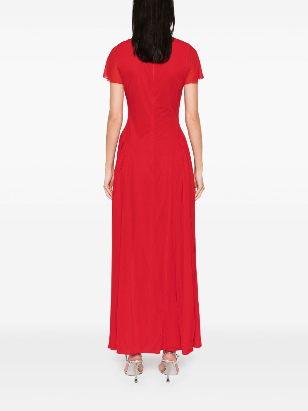 V-neck maxi dress - 4