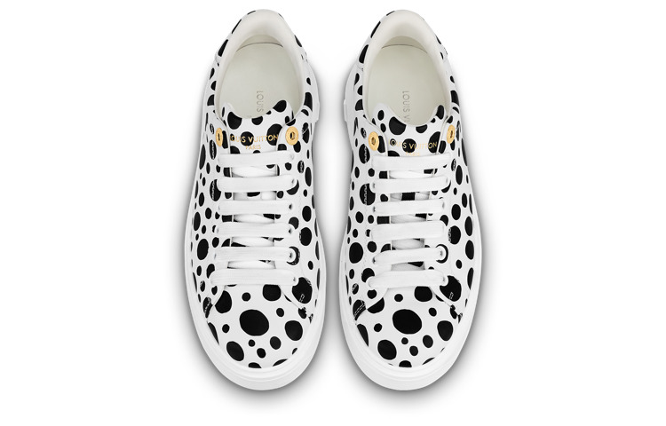 (WMNS) LOUIS VUITTON x YAYOI KUSAMA Sneaker 'White with Black Dots' 1AB9VA - 3