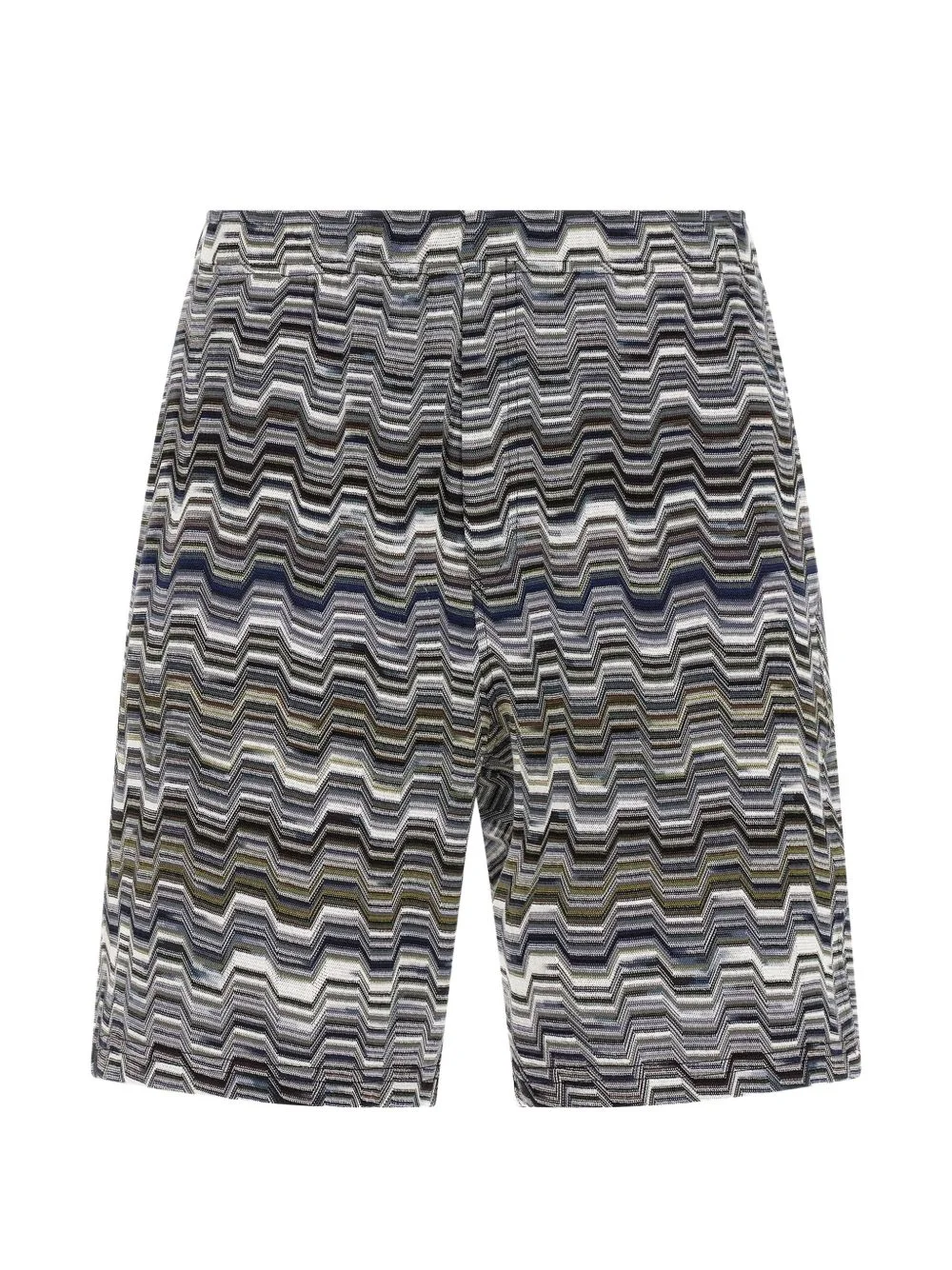 zigzag knitted bermuda shorts - 1