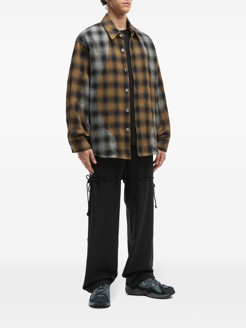 tartan-pattern shirt - 2