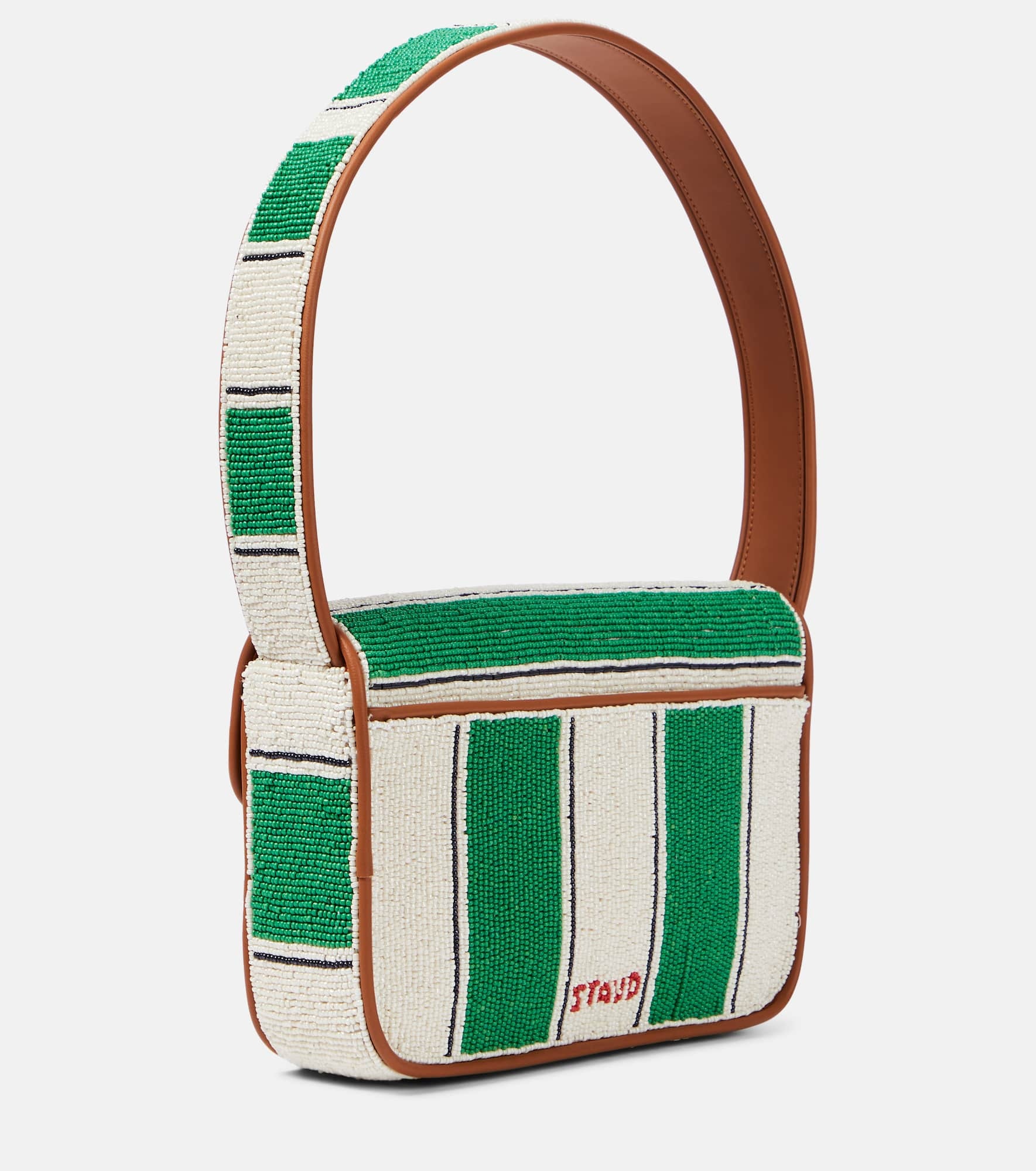 Tommy striped beaded shoulder bag - 4