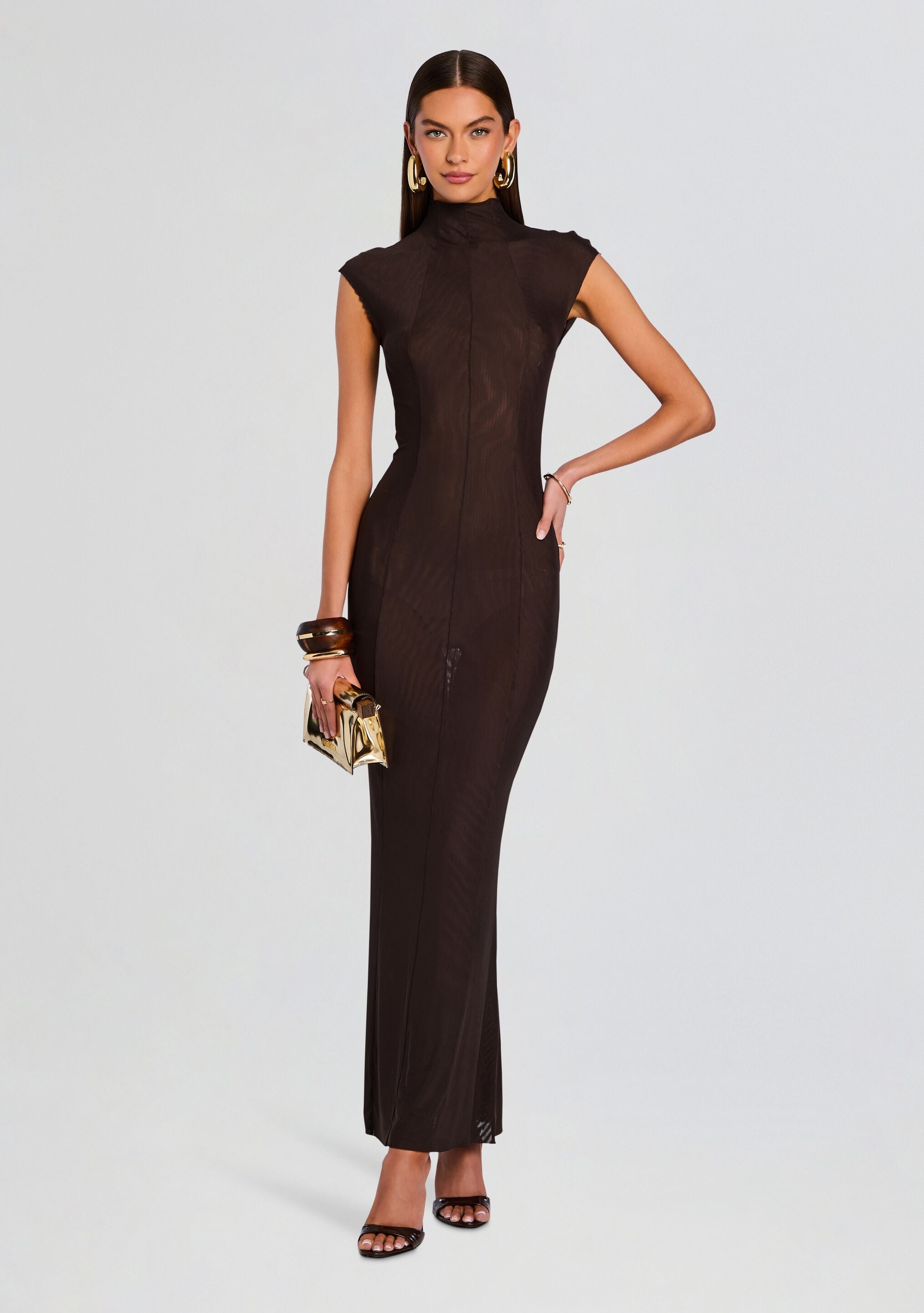 LAISSA MESH MAXI DRESS - 5