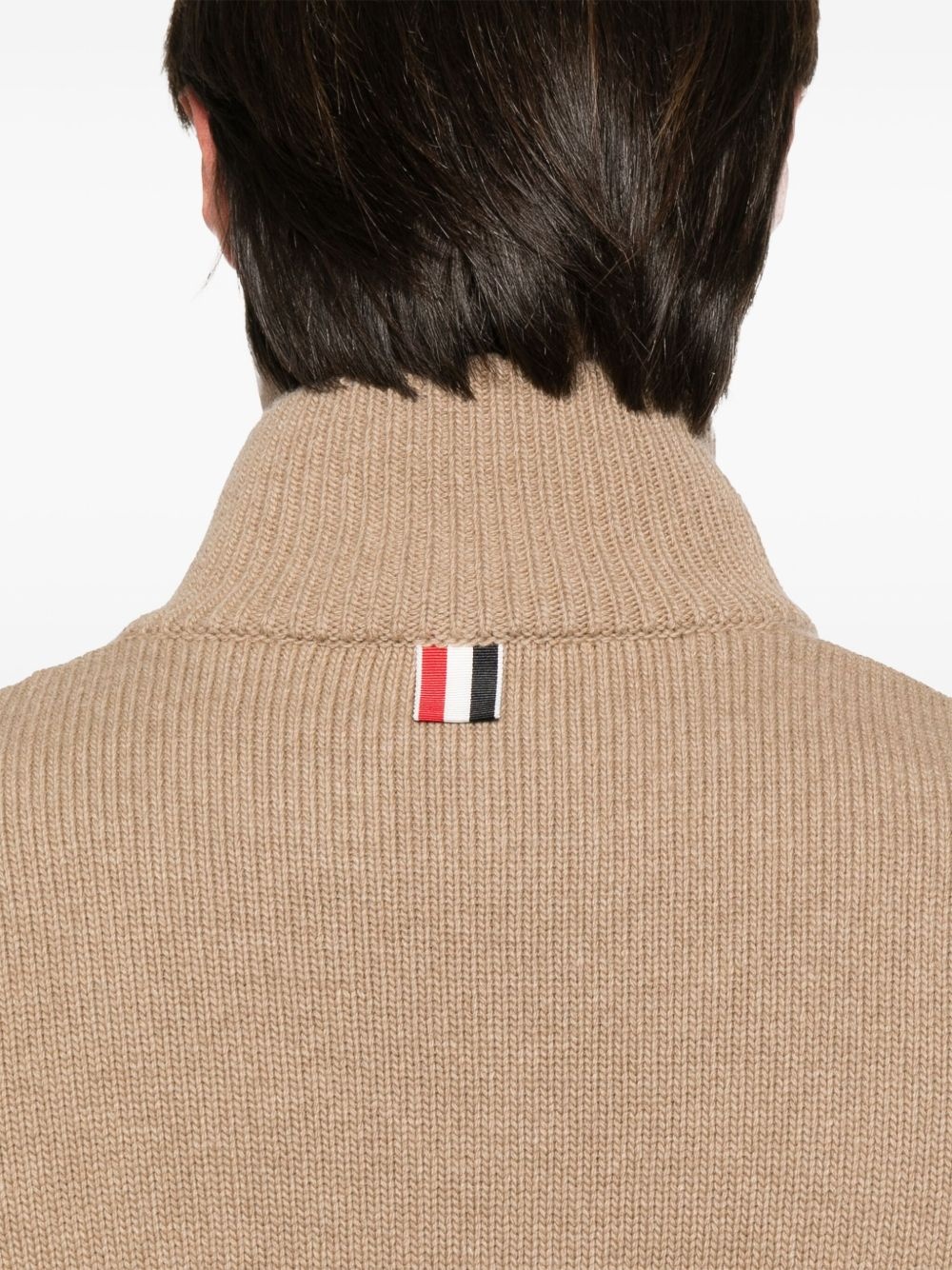 intarsia half-zip sweater - 5