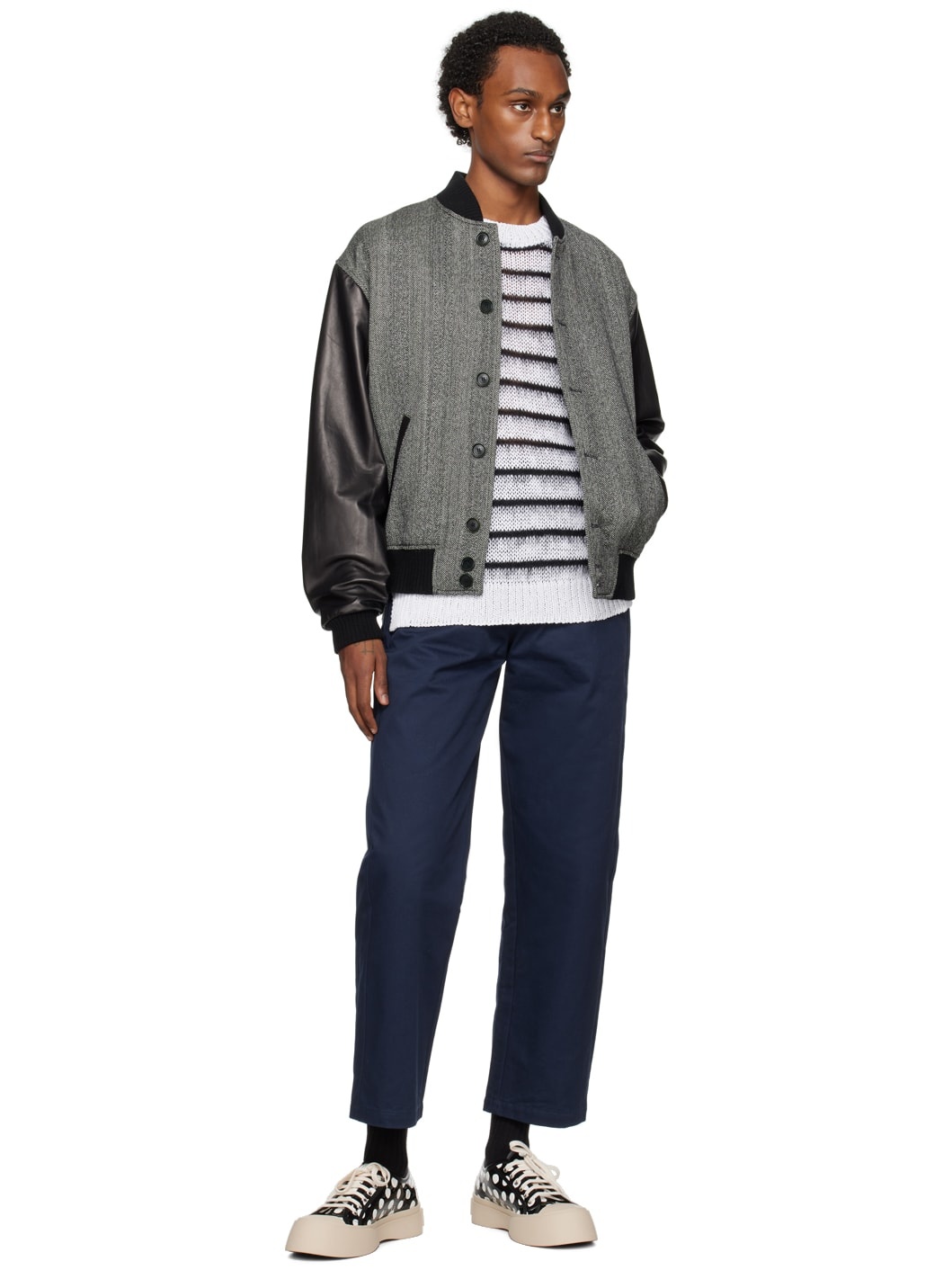 White Stripe Sweater - 4