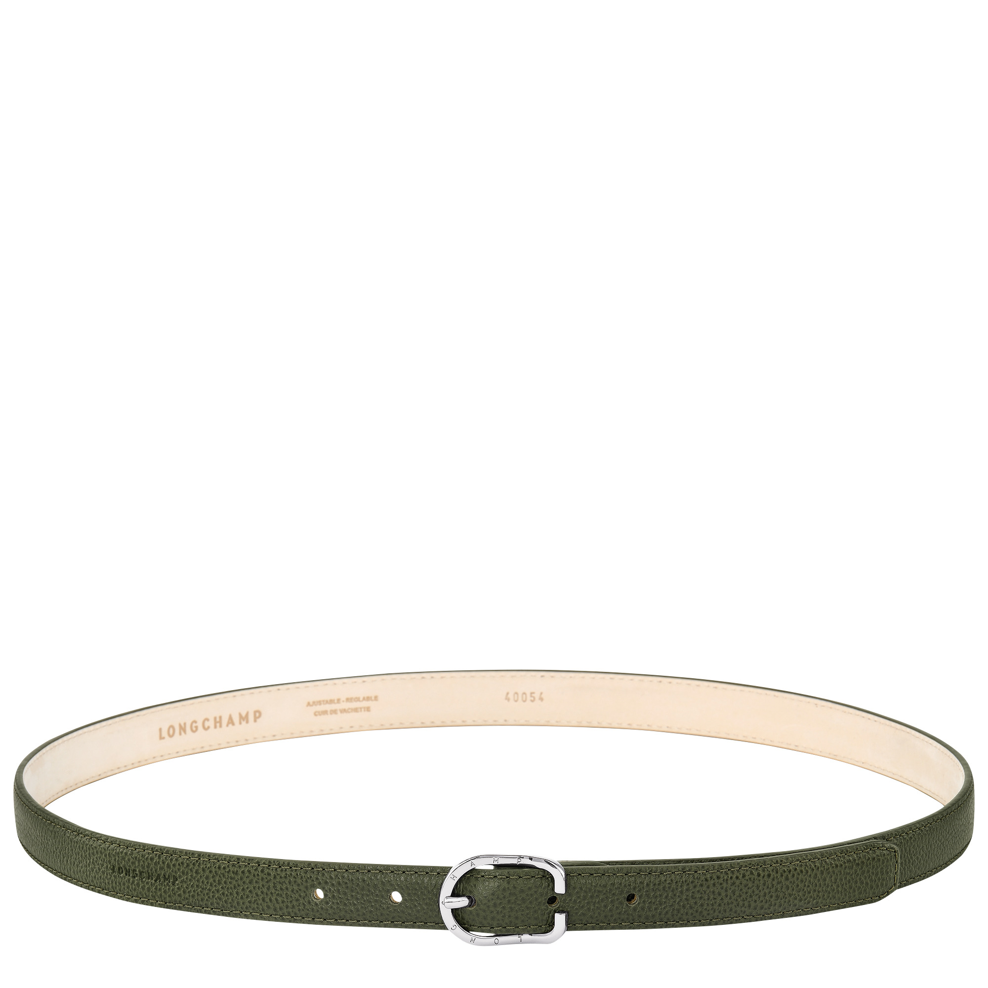 Le Foulonné Ladies' belt Khaki - Leather - 1
