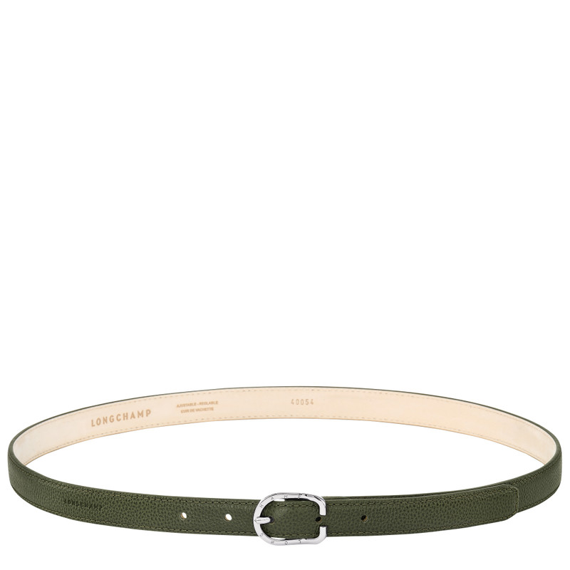 Le Foulonné Ladies' belt Khaki - Leather 1