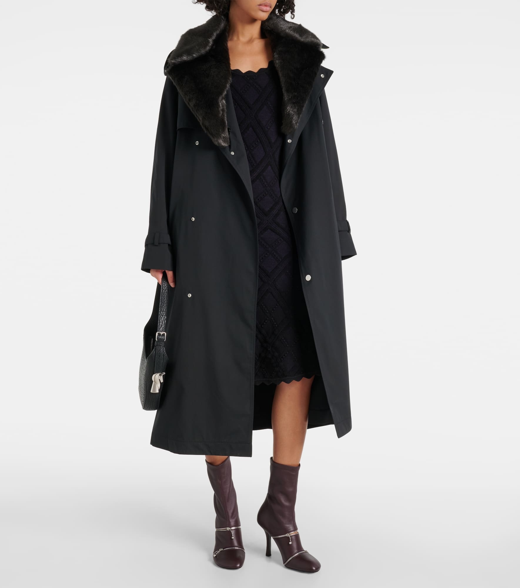 Peep leather ankle boots - 2